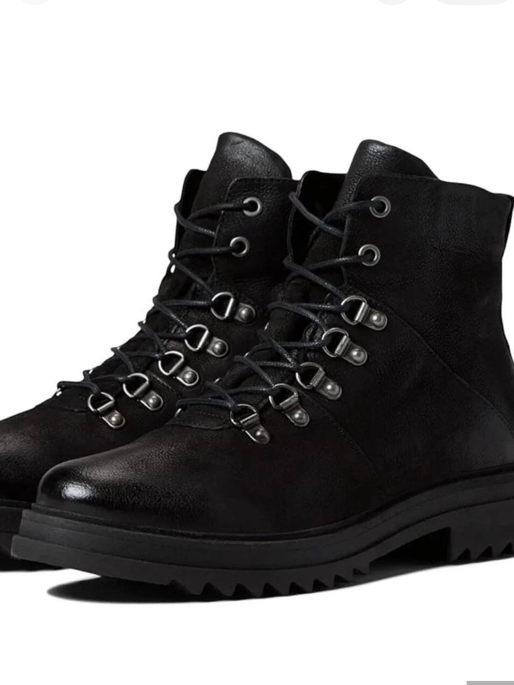 Miz Mooz Freddie Black Lace-Up Ankle Boots